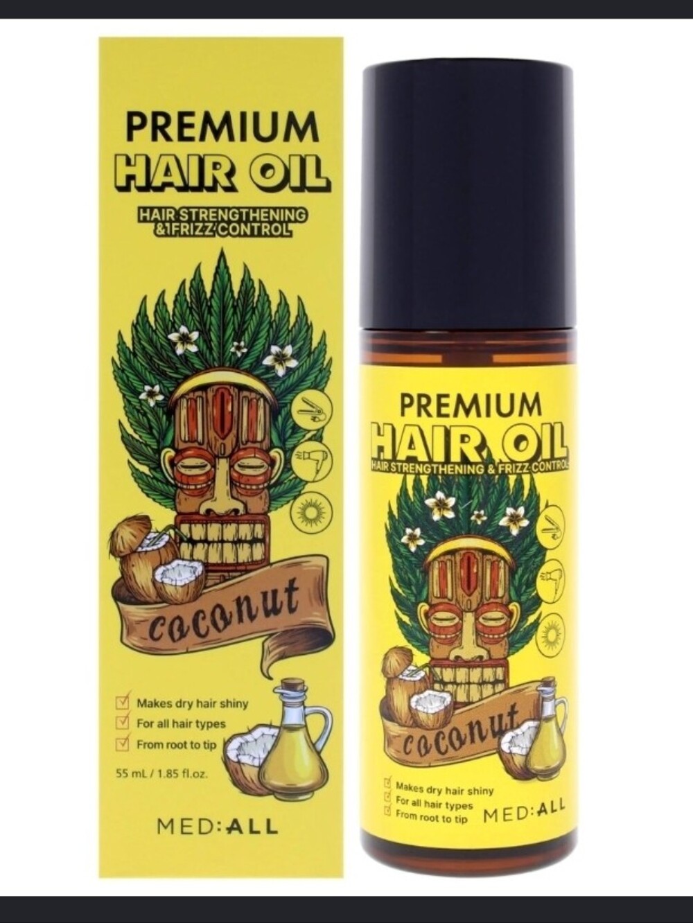 Med:All Premium Hair Oil with coconut.